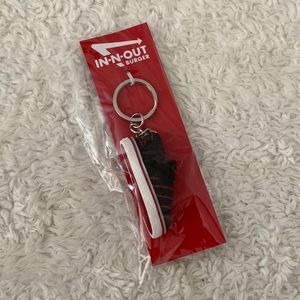 In and Out Burger shoe keychain